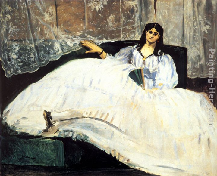 Baudelaire's Mistress Reclining painting - Eduard Manet Baudelaire's Mistress Reclining art painting